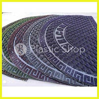 Придверный коврик цветной резиновый полукруглый 40х60 см