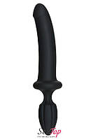 Анальний плаг з ділдо Doc Johnson Kink - Dual Density SECONDSKYN Fuck Plug - Black SO4020