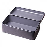 Хлібниця Kamille Bamboo 42*23,5*16,5 см із неіржавкої сталі, темно-сірий мармур KM-1108, фото 2