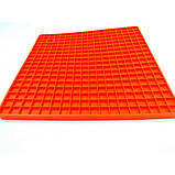 Підставка під гаряче силіконова 17,8 x 17,8 x 0.8 Genes червона, фото 2