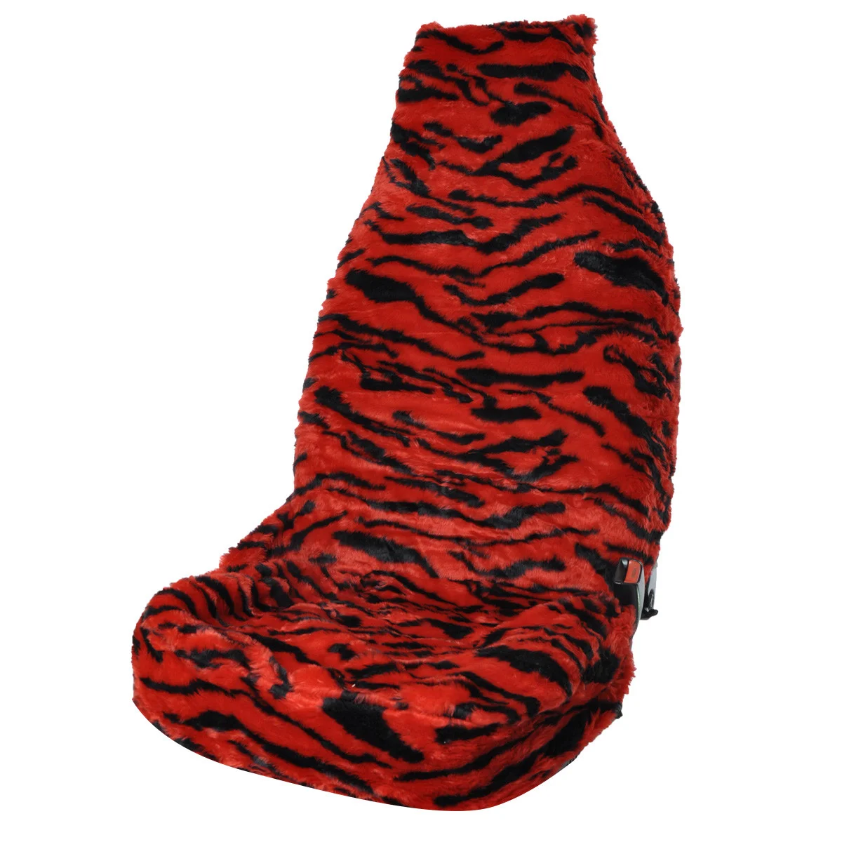 Чохли сидінь авто універсальні штучне хутро Червоні повний комплект, фото 1