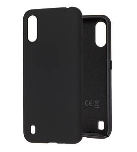 Silicone case full для Samsung M01 (M015) Black