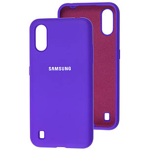 Silicone case full для Samsung M01 (M015) Violet