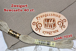 Тканина рівномірного переплетення Zweigart Newcastle 40 ct. 3348/7025 Granit (Гранит)