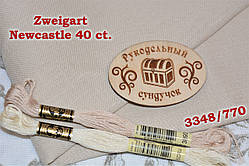 Тканина рівномірного переплетення Zweigart Newcastle 40 ct. 3348/770 Platinum (Платиновий)