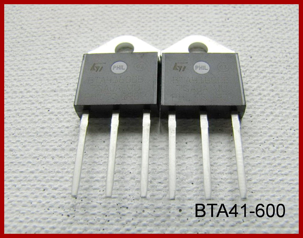 Симістор BTA41, 600V, 40A.