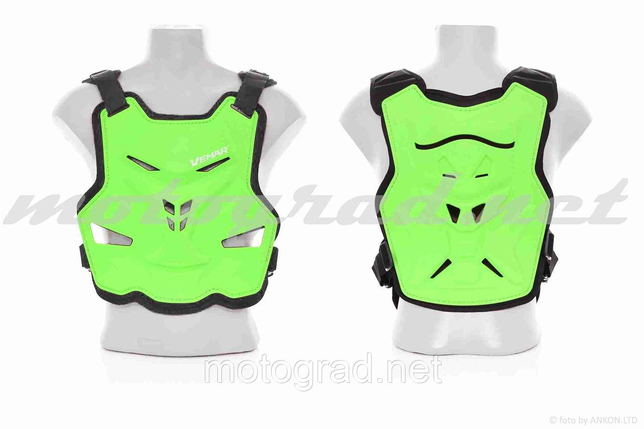 Панцир Vemar захист жилет салатовий для мотокросу черепаха, фото 1