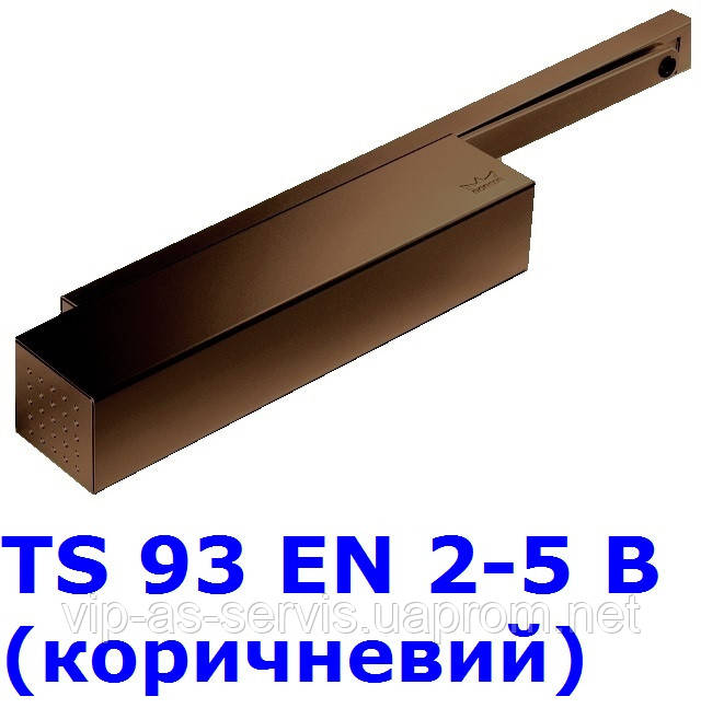 Доводчик Dorma TS 93 EN 2-5 B со скользящей тягой (коричневый)