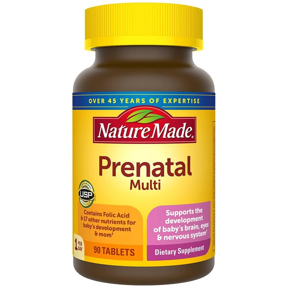 Nature Made Prenatal Multi мультивітаміни для вагітних, 90 таблеток на 90 днів