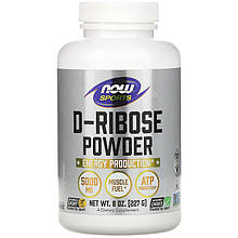 D-рибоза в порошку NOW Foods, Sports "D-Ribose Powder" активує вироблення енергії (227 г)