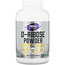 D-рибоза в порошку NOW Foods, Sports "D-Ribose Powder" активує вироблення енергії (454 г)