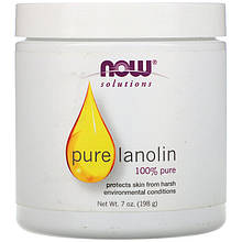 Чистий ланолін NOW Foods, Solutions "Pure Lanolin" догляд за шкірою (198 г)