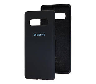 Чохол Silicone case full для Samsung Galaxy S10 Plus Black