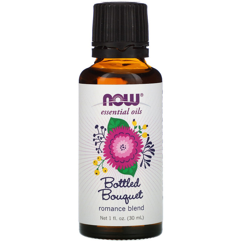 Ефірна олія NOW Foods, Essential Oils "Bottled Bouquet" романтична суміш (30 мл), фото 1