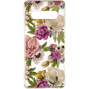 Чохол Gelius Flowers Shine для Samsung G975 (S10 Plus) Rose