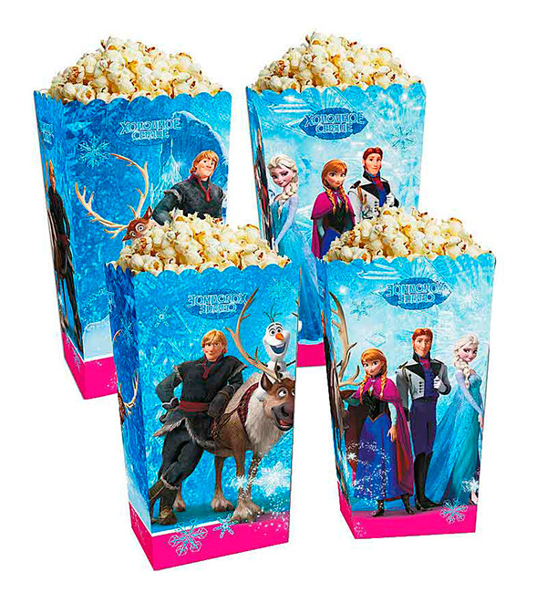 Коробочки для солодкого і попкорну "Холодне серце" (5 шт.)