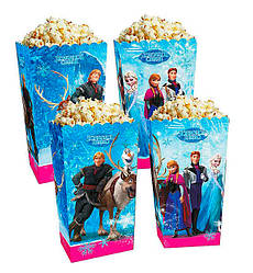 Коробочки для солодкого і попкорну "Холодне серце", (5 шт.), висота - 14 см