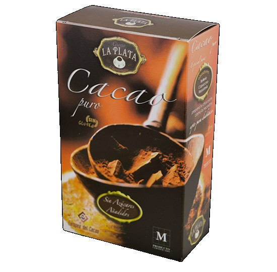Какао La Plata Cacao Puro без глютену без цукру 250 г Іспанія