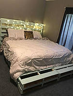 Кровать из паллет для квартиры, частного дома.