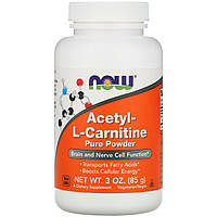 Ацетил L-карнитин NOW Foods "Acetyl L-Carnitine Pure Powder" чистый порошок (85 г)