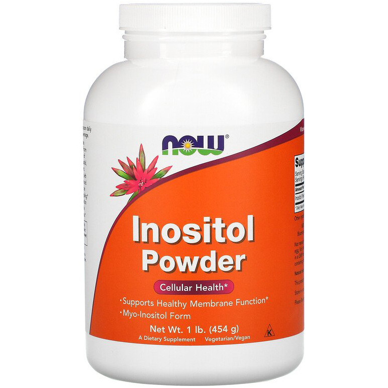 Інозитол NOW Foods "Inositol Powder" підтримка здоров'я на клітинному рівні, чистий порошок (454 г)