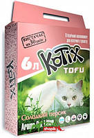 Kotix Tofu Honey Peach (Котикс Тофу Персик) Соевый наполнитель с ароматом персика 6л (2.6 кг)