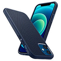 Чохол Spigen для iPhone 12 / 12 Liquid Pro Air Navy Blue, фото 3