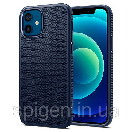 Чохол Spigen для iPhone 12 / 12 Liquid Pro Air Navy Blue, фото 1