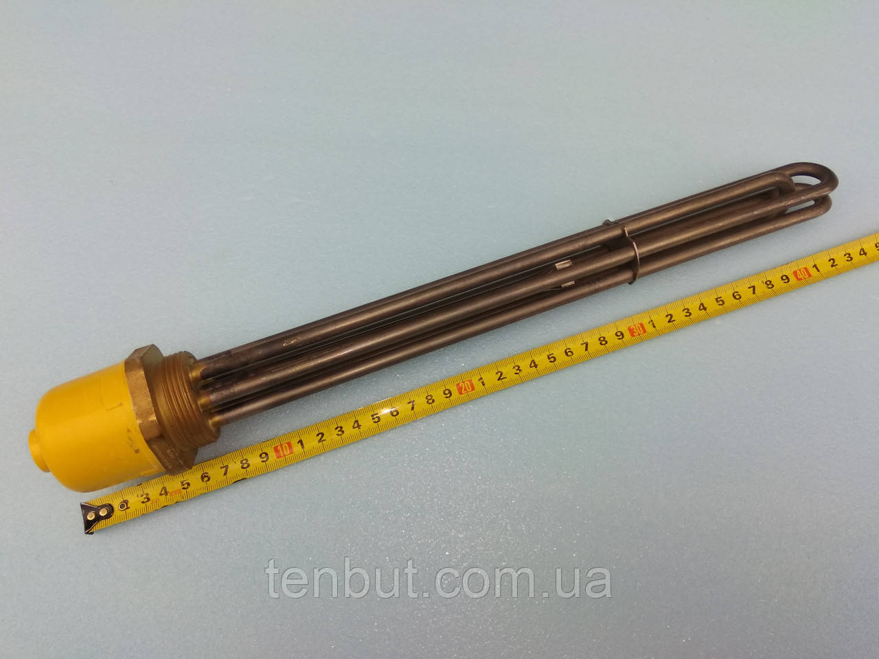 Блок ТЕН з нержавіючої сталі 7.5 кВт./1.5" дюйма / 220 - 380 В. / L-370 мм. виробник KAWAI, фото 1