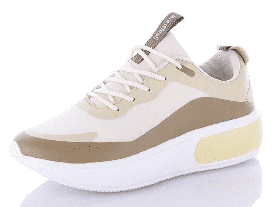 Жіночі кросівки Restime текстильні білі на піні