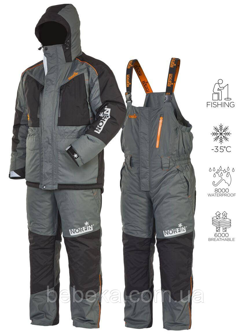 Костюм зимовий мембран. Norfin DISCOVERY 2 GRAY (сірий) -35 ° / 8000мм / XL-L (452004-XL-L)