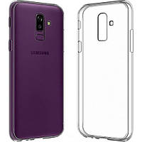 Чехол для Samsung Galaxy J8 2018 (J810) силиконовый бампер прозрачный