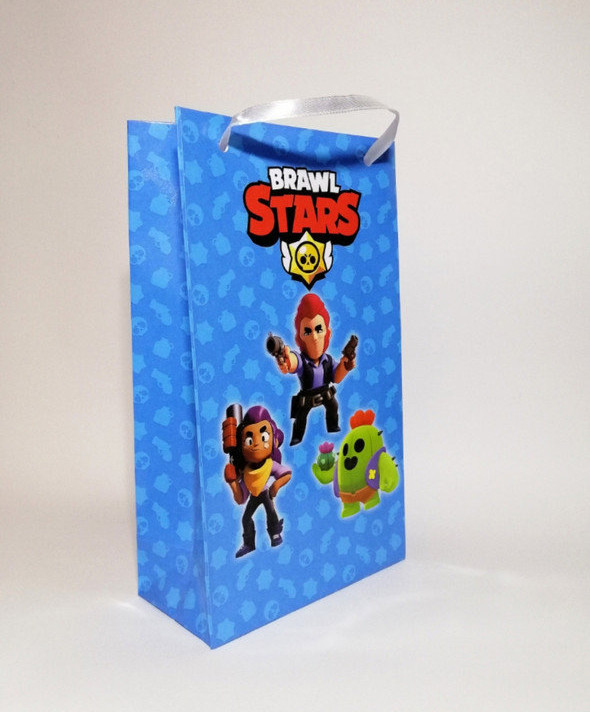 Пакет паперовий "Бравл Старс" 21х12х6см-