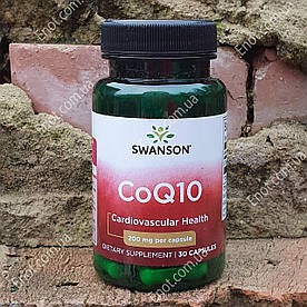 Swanson CoQ10 200 мг 30 капсул