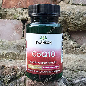 Swanson CoQ10 400 мг 30 гелевих капсул