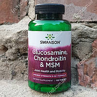 Хондропротектор Swanson Glucosamine, Chondroitin & MSM 120 таблеток