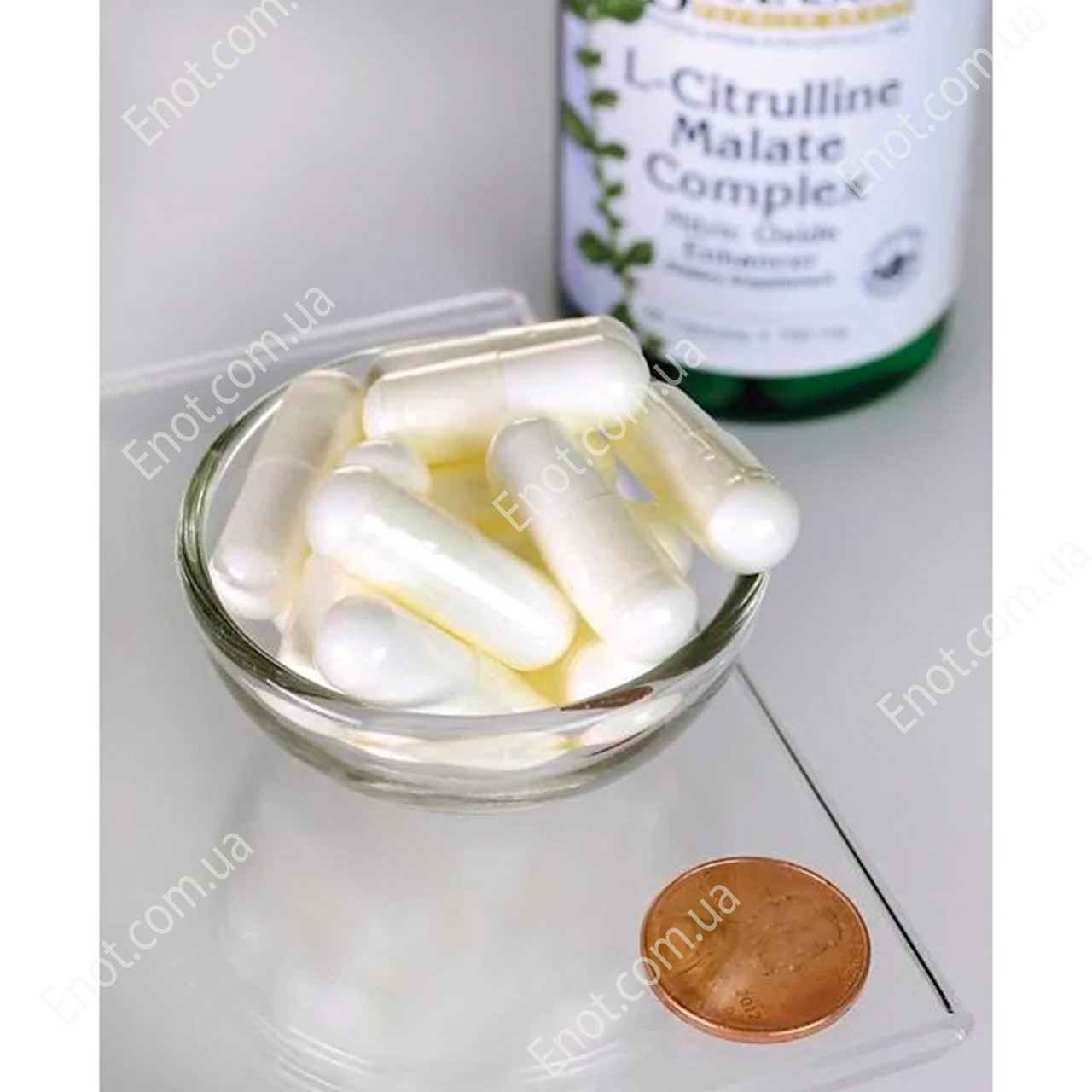 Аминокислота Swanson L-Citrulline Malate ( L-Цитруллин малат) 750 мг 60 капсул - фото 3 - id-p1325217527