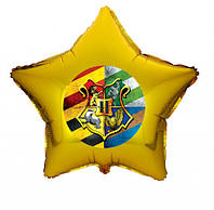Воздушный шар звезда гелиевый, с наклейкой "Гарри Поттер" на шар 18" (45 см.) (поштучно) на Минском массиве