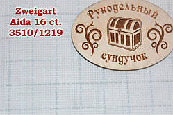 Aida Zweigart ct 16. Easy Count Aida 3510/1219 Біла з незмивною сірої розміткою - 50*55 см