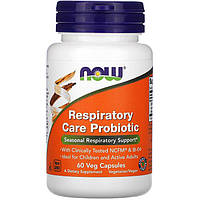 Пробиотики для укрепления органов дыхания NOW Foods "Respiratory Care Probiotic" (60 капсул)