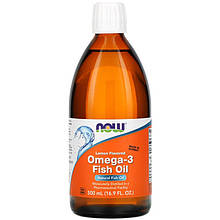 Риб'ячий жир NOW Foods "Omega-3 Fish Oil" зі смаком лимона (500 мл)