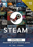 Карта оплаты Steam Wallet 10 (Euro card)