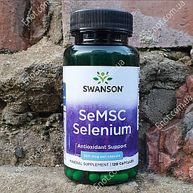 Селен Swanson SeMSC Selenium 200 мкг 120 капсул