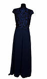 Довга вечірня сукня. Синє, фото 3