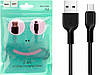 Кабель для зарядки телефону Android microUSB HOCO X13 100см | 2.4A | Чорний, фото 4