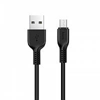 Кабель для зарядки телефону Android microUSB HOCO X13 100см | 2.4A | Чорний