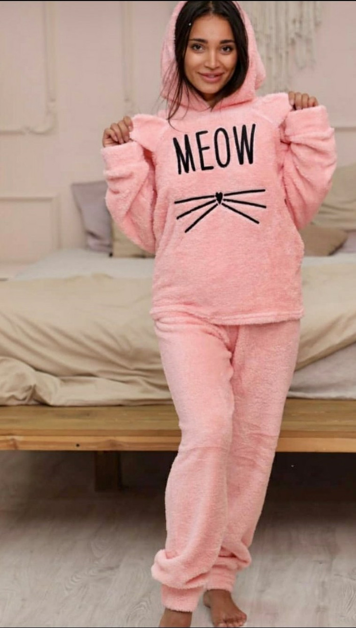 Теплая пижама Meow