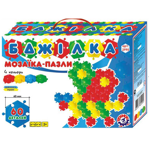 Мозаїка-пазли ТехноК Бджілка 60дет 2995
