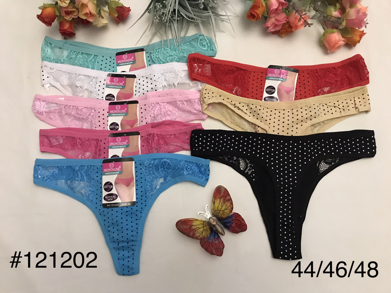 Жіночі трусики Бікіні в дрібний горошок