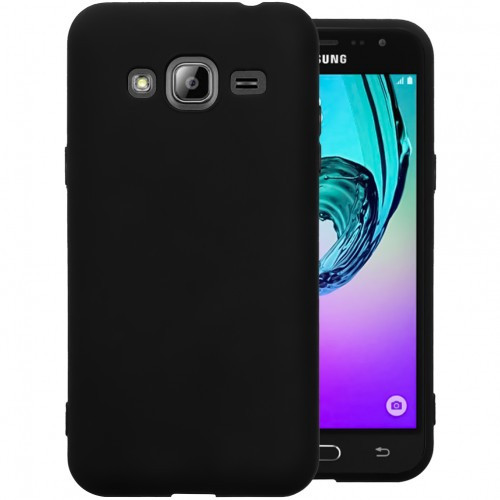 Чохол для Samsung Galaxy J3 2016 (J320) силіконовий бампер чорний, фото 1